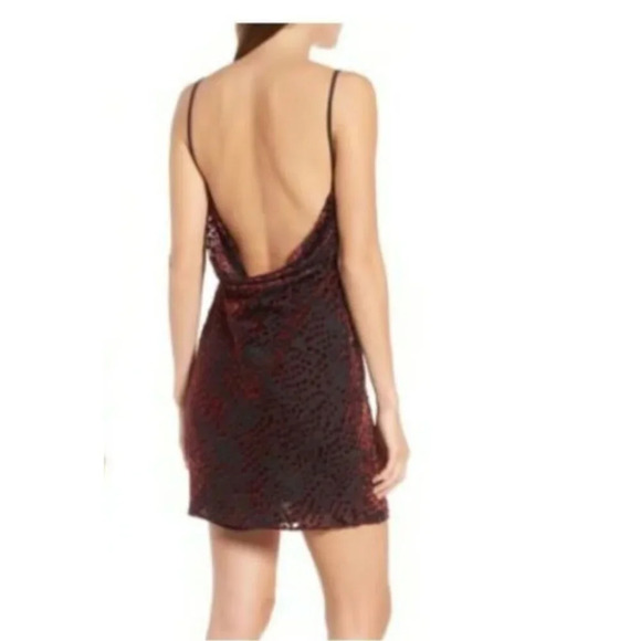 WAYF Lamont Dress Red Black Animal Leopard Print Sleeveless Women’s Size Medium - Picture 2 of 8